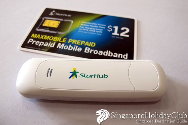 ต่อเน็ตในสิงค์โปร์กับ StarHub Prepaid Mobile Broadband