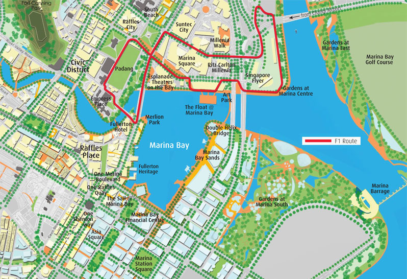 รวมสถานที่ท่องเที่ยวที่น่าสนใจในย่าน Marina Bay