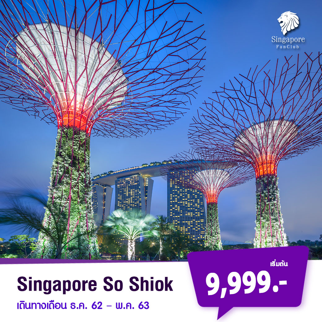 ทัวร์สิงคโปร์ Singapore So Shiok เที่ยวสุดคุ้ม