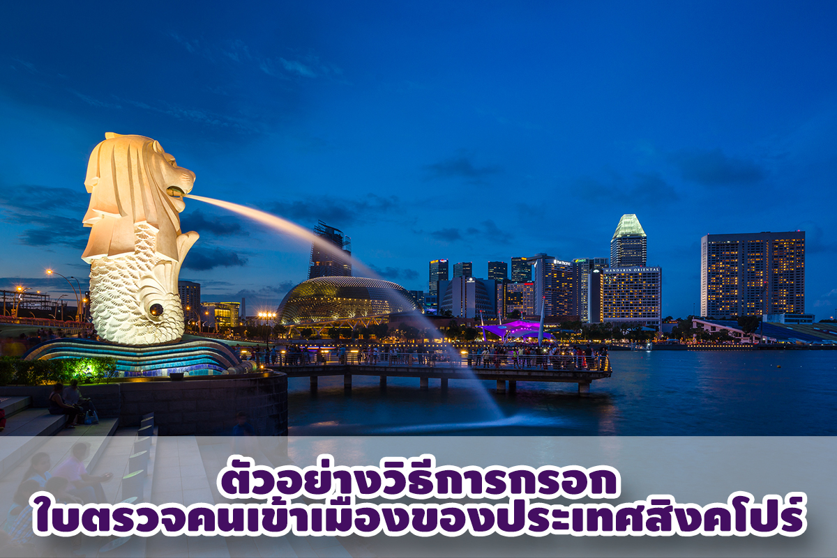 กรอกใบตรวจคนเข้าเมือง สิงคโปร์